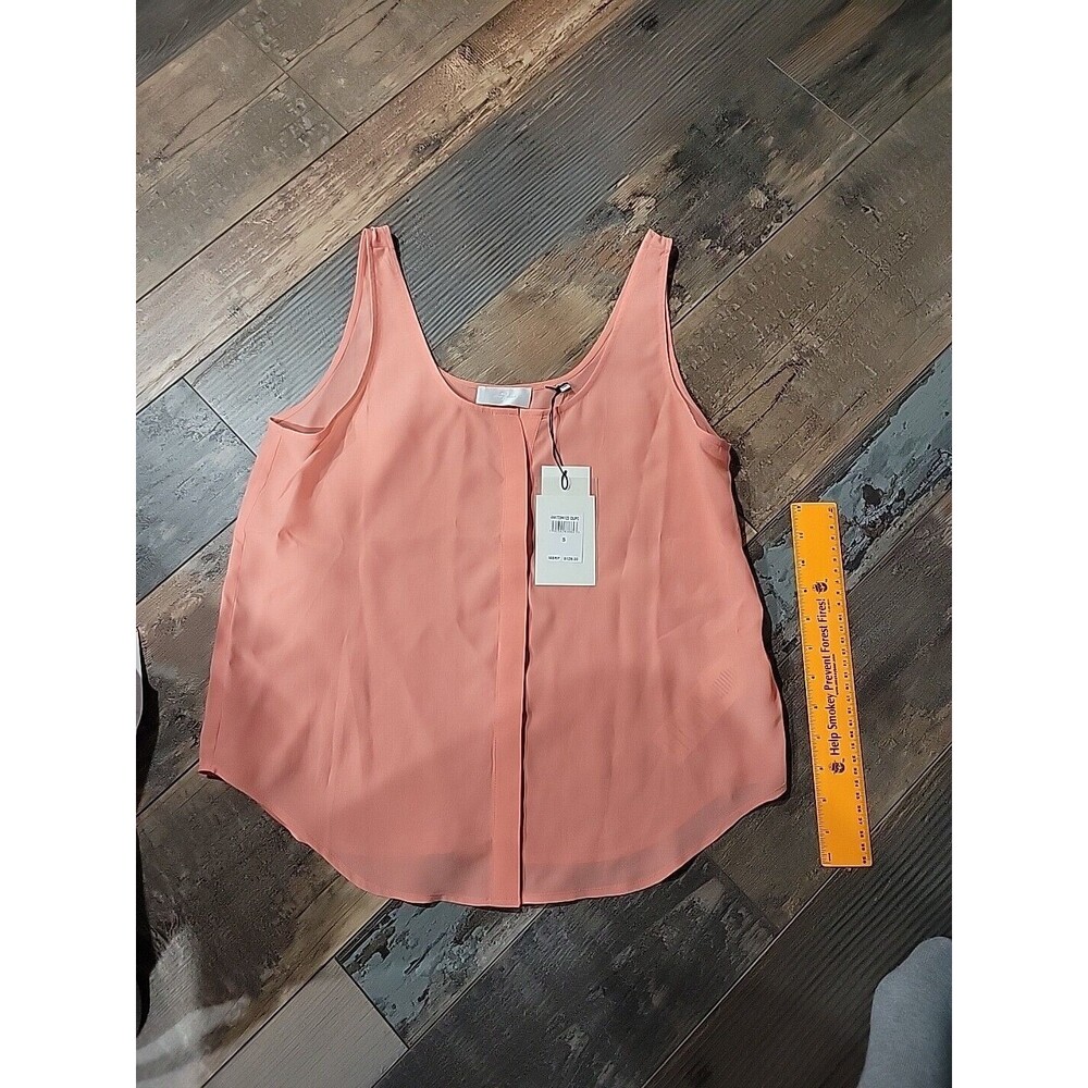 7 For All Mankind Sleeveless Blouse Peach Women’s Size S New with tags B3